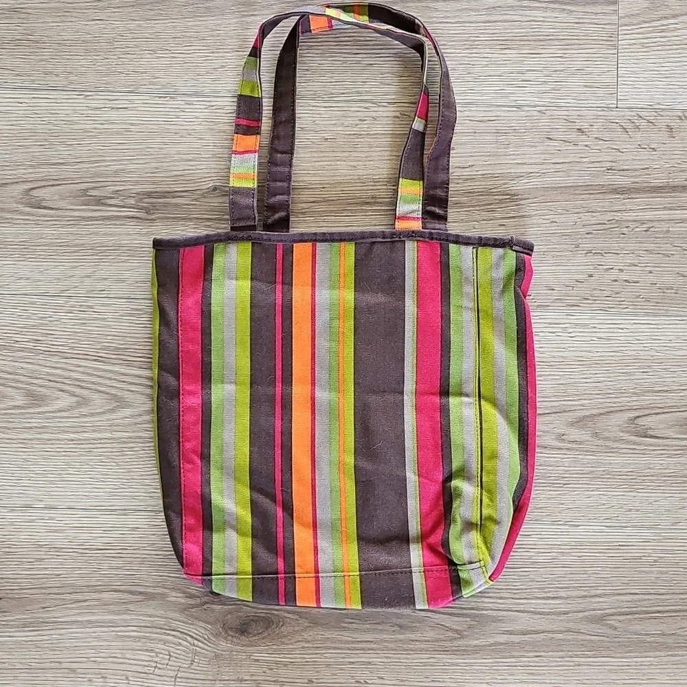 Dakine Multicolor Reversible Striped Tote Bag